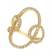 Jewelmi Custom 14k Yellow Gold Diamond Ring