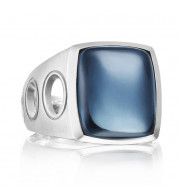Tacori Sterling Silver Monterey Roadster Gemstone Men's Ring - MR10537