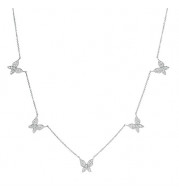 Jewelmi Custom 14k White Gold Diamond Necklace