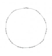 Jewelmi Custom 14k White Gold Diamond Necklace