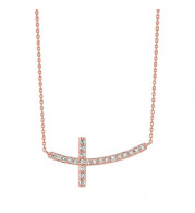 Jewelmi Custom 14k Rose Gold Diamond Necklace