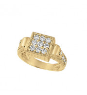 Jewelmi Custom 14k Yellow Gold Diamond Ring