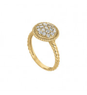 Jewelmi Custom 14k Yellow Gold Diamond Ring
