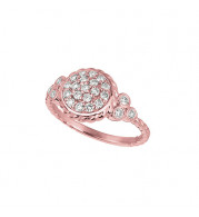 Jewelmi Custom 14k Rose Gold Diamond Ring