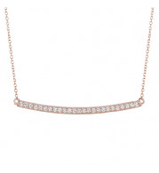 Jewelmi Custom 14k Rose Gold Diamond Necklace