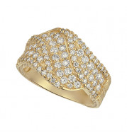 Jewelmi Custom 14k Yellow Gold Diamond Ring