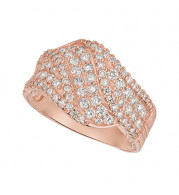 Jewelmi Custom 14k Rose Gold Diamond Ring