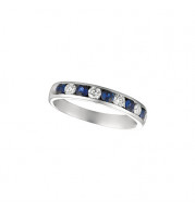 Jewelmi Custom 14k White Gold Sapphire Diamond Ring