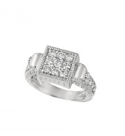 Jewelmi Custom 14k White Gold Diamond Ring