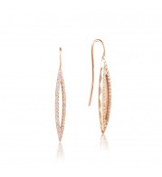 Tacori 18k Rose Gold The Ivy Lane Diamond Drop Earring - SE218P