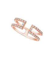 Jewelmi Custom 14k Rose Gold Diamond Ring