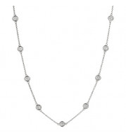 Jewelmi Custom 14k White Gold Diamond Necklace