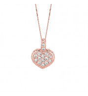 Jewelmi Custom 14k Rose Gold Diamond Necklace
