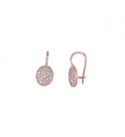 Jewelmi Custom 14k Rose Gold Diamond Earrings