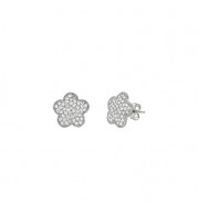 Jewelmi Custom 14k White Gold Diamond Earrings