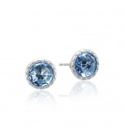 Tacori Sterling Silver Crescent Embrace Gemstone Stud Earring - SE21533