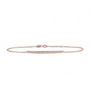 Jewelmi Custom 14k Rose Gold Diamond Bracelet