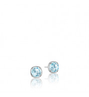 Tacori Sterling Silver Gemma Bloom Gemstone Stud Earring - SE15402