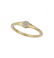 Jewelmi Custom 14k Yellow Gold Diamond Ring