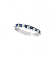 Jewelmi Custom 14k White Gold Sapphire Diamond Ring