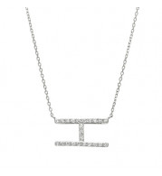 Jewelmi Custom 14k White Gold Diamond Necklace