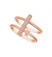 Jewelmi Custom 14k Rose Gold Diamond Ring