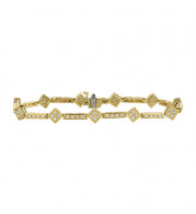 Jewelmi Custom 14k Yellow Gold Diamond Bracelet