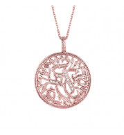 Jewelmi Custom 14k Rose Gold Diamond Necklace