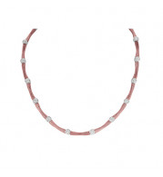 Jewelmi Custom 14k Rose Gold Diamond Necklace