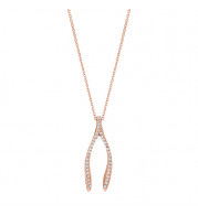 Jewelmi Custom 14k Rose Gold Diamond Necklace