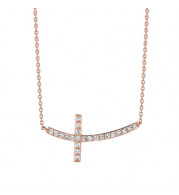 Jewelmi Custom 14k Rose Gold Diamond Necklace