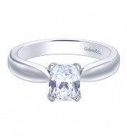Gabriel & Co 14K White Gold Jamie Solitaire Diamond Engagement Ring - ER9687W4JJJ