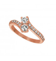 Jewelmi Custom 14k Rose Gold Diamond Ring