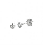 Jewelmi Custom 14k White Gold Diamond Earrings