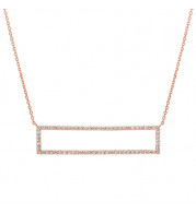 Jewelmi Custom 14k Rose Gold Diamond Necklace