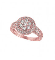 Jewelmi Custom 14k Rose Gold Diamond Ring
