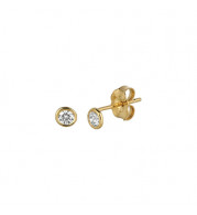 Jewelmi Custom 14k Yellow Gold Diamond Earrings