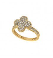 Jewelmi Custom 14k Yellow Gold Diamond Ring