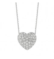 Jewelmi Custom 14k White Gold Diamond Necklace