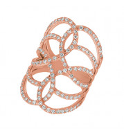 Jewelmi Custom 14k Rose Gold Diamond Ring