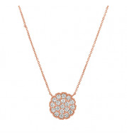 Jewelmi Custom 14k Rose Gold Diamond Necklace