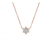 Jewelmi Custom 14k Rose Gold Diamond Necklace