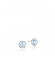 Tacori Sterling Silver Crescent Embrace Gemstone Stud Earring - SE24102
