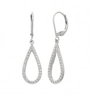 Jewelmi Custom 14k White Gold Diamond Earrings