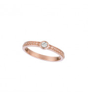 Jewelmi Custom 14k Rose Gold Diamond Ring
