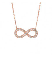 Jewelmi Custom 14k Rose Gold Diamond Necklace