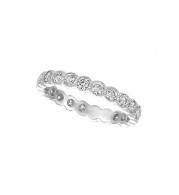 Jewelmi Custom 14k White Gold Diamond Anniversary Band