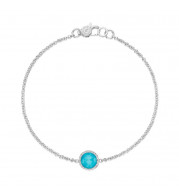 Tacori Sterling Silver Crescent Embrace Gemstone Women's Bracelet - SB16705