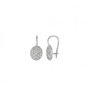 Jewelmi Custom 14k White Gold Diamond Earrings