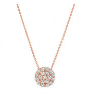 Jewelmi Custom 14k Rose Gold Diamond Necklace